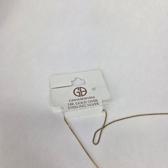 Giani Bernini Box Link 16" Chain Necklace in 18k Gold-Plated Sterling Silver NEW - Picture 9 of 10